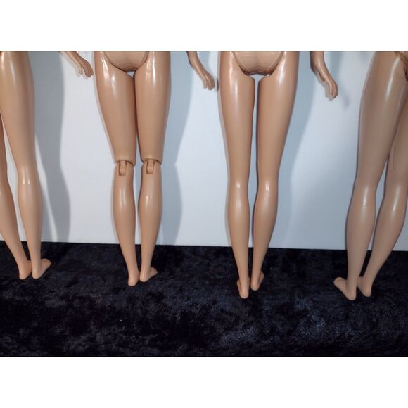 Lot of 4 Skipper Dolls Brunette Hair w/ Purple Streaks Barbie Sister Mattel 2010 - Picture 4 of 7